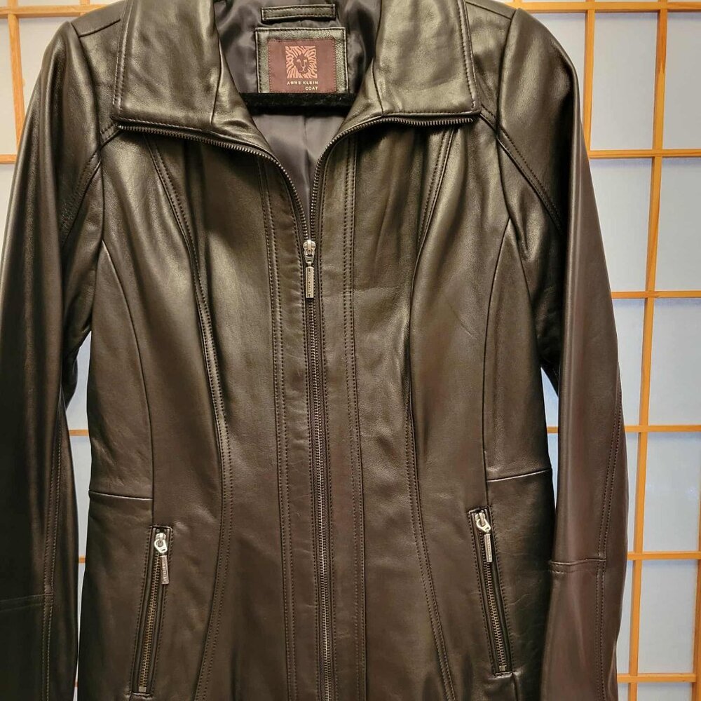 Anne Klein Black Leather Jacket